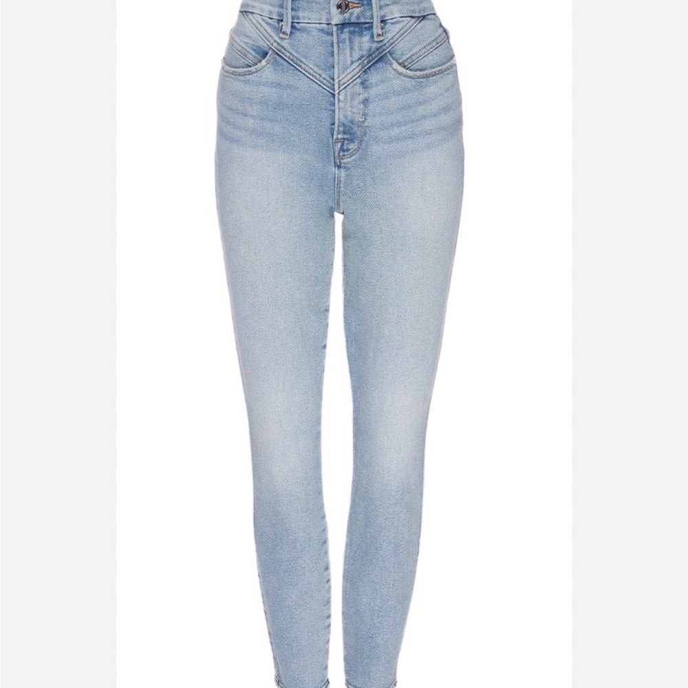 Good American High Rise Light Blue Jeans